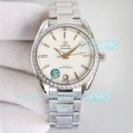 VSF Swiss Clone Omega Seamaster Aqua Terra 150M White Diamond Ladies Watch 